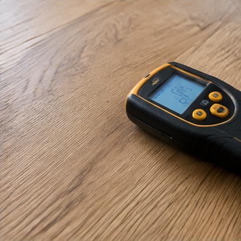Moisture readings illustrative finish